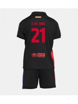 Barcelona Frenkie de Jong #21 Dječji Gostujuci Dres kompleti 2024-25 Kratak Rukavima (+ kratke hlače)